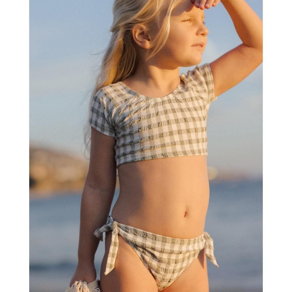 Rylee&Cru åץɥå奬&硼ĥå / Cropped Rashguard Set Eucalyptus Check img6