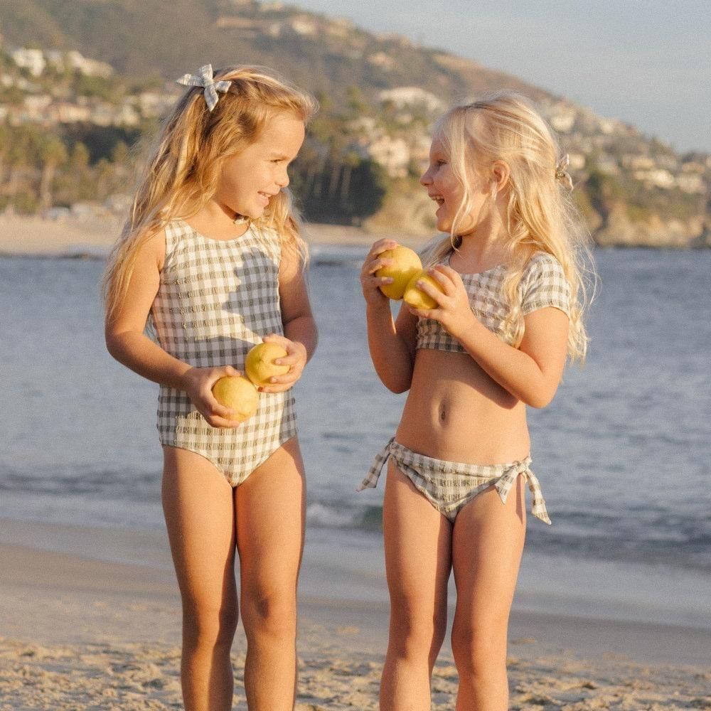 Rylee&Cru åץɥå奬&硼ĥå / Cropped Rashguard Set Eucalyptus Check img8