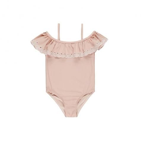 新品未使用　Rylee＋Cru ライリーアンドクルー　ワンピース　2-3y Rylee+Cru】 ribbed laced onepiece SAGE 【2-3歳/4-5歳/6-7歳/8