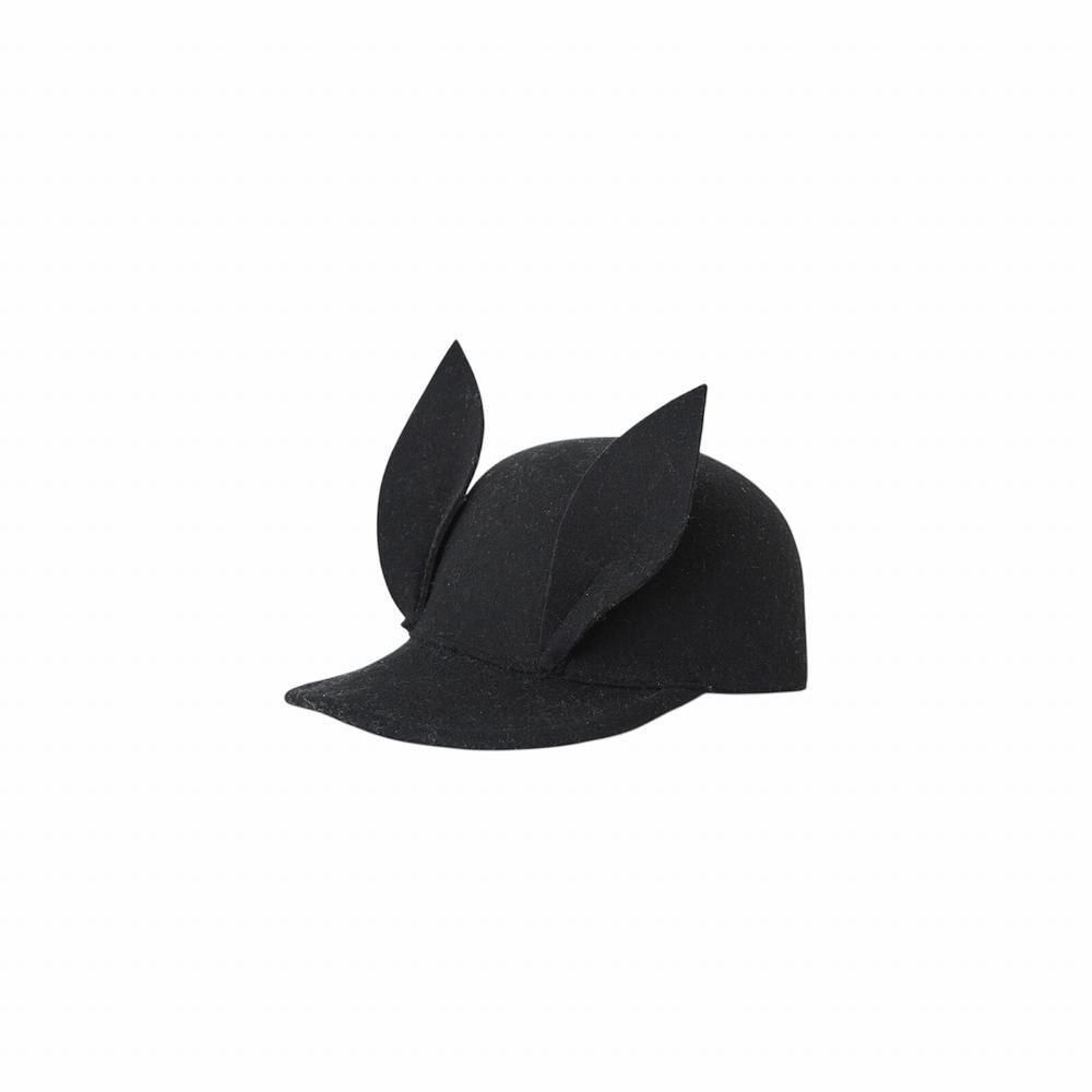 eLfinFolk うさぎ耳キャップ / Bunny Wool Cap black - cuccu