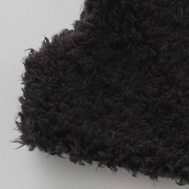eLfinFolk ܥ٥ / Curly Boa Vest black img3