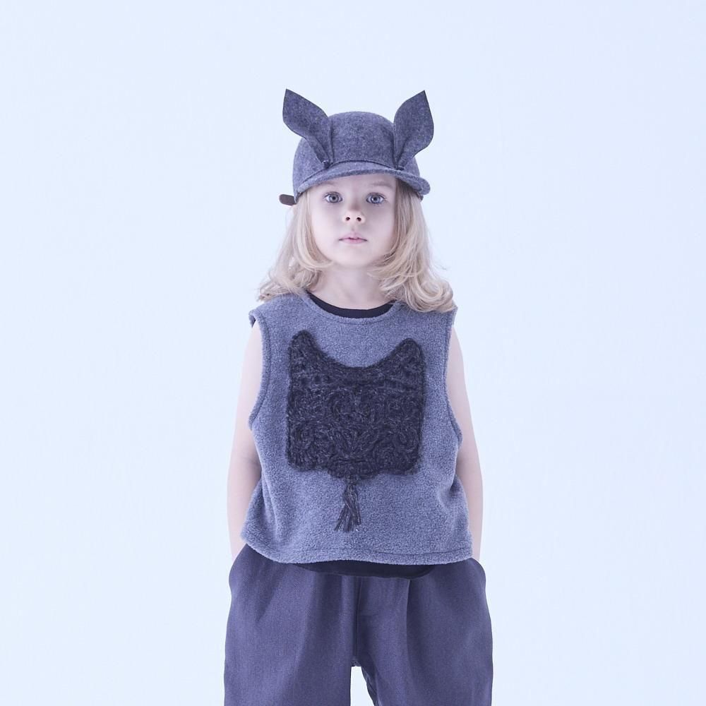eLfinFolk ɽȥåץ / Cord Embroidery Sleeveless Tops gray img