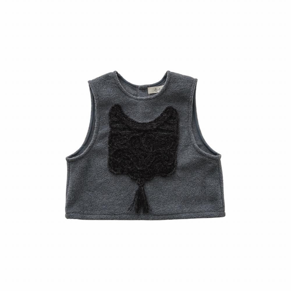 eLfinFolk ɽȥåץ / Cord Embroidery Sleeveless Tops gray img1