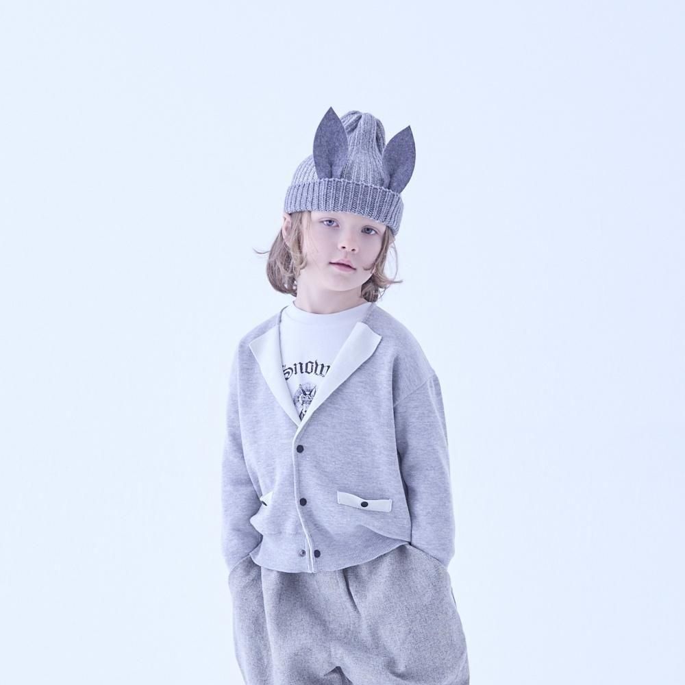 eLfinFolk 耳付きニット帽 / Beast beanieⅡ gray by CA4LA