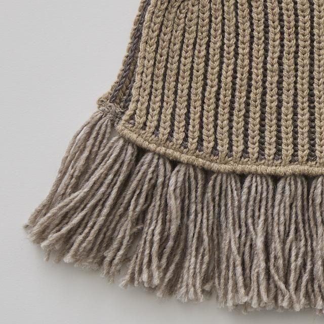 eLfinFolk ֥˥åȥ / Rib knit Knights Cape  beige img3