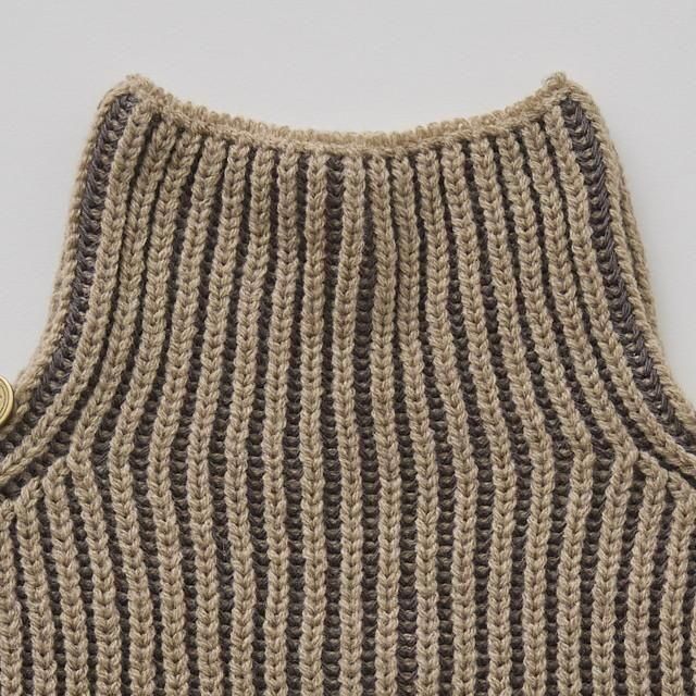 eLfinFolk ֥˥åȥ / Rib knit Knights Cape  beige img4