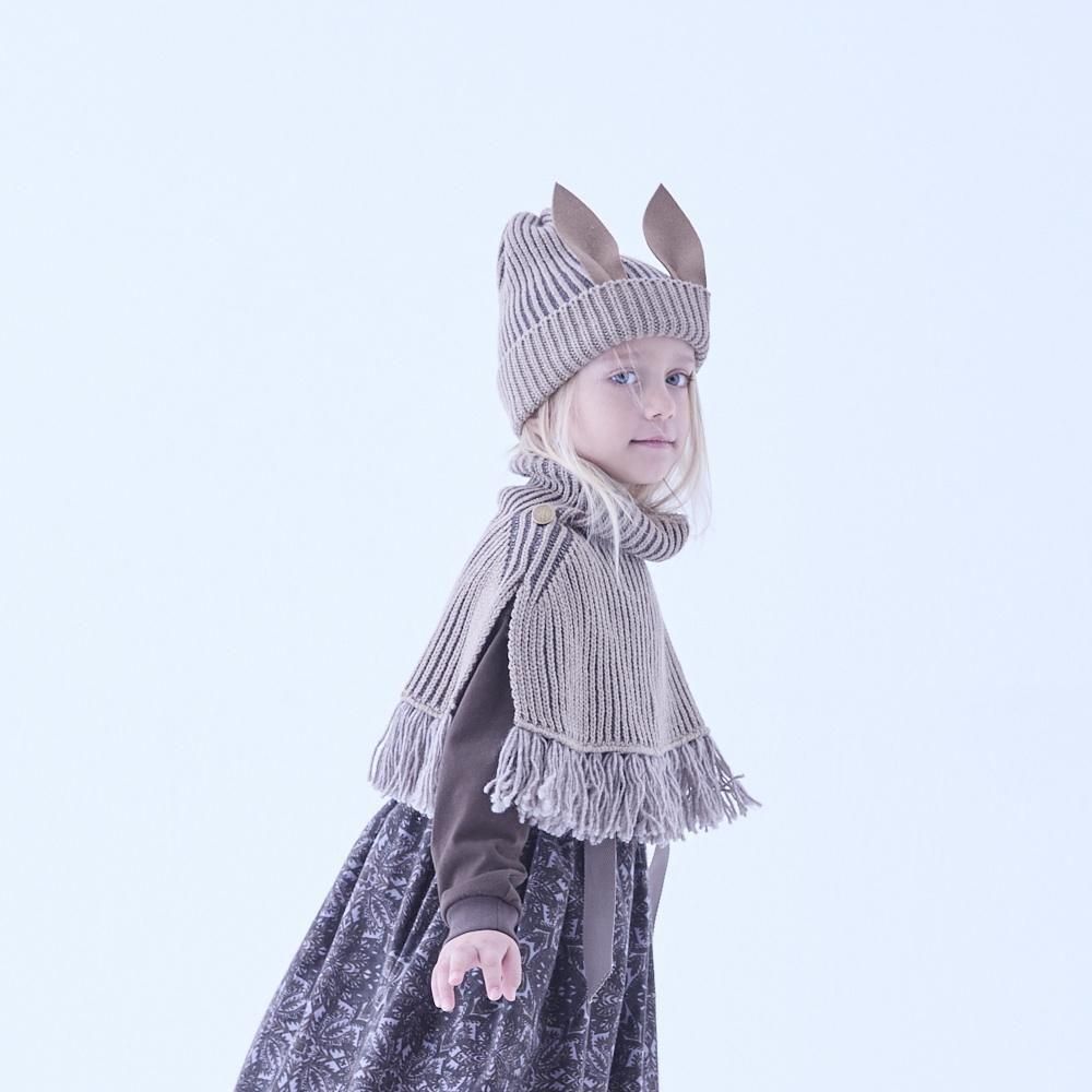 eLfinFolk ֥˥åȥ / Rib knit Knights Cape  beige img5