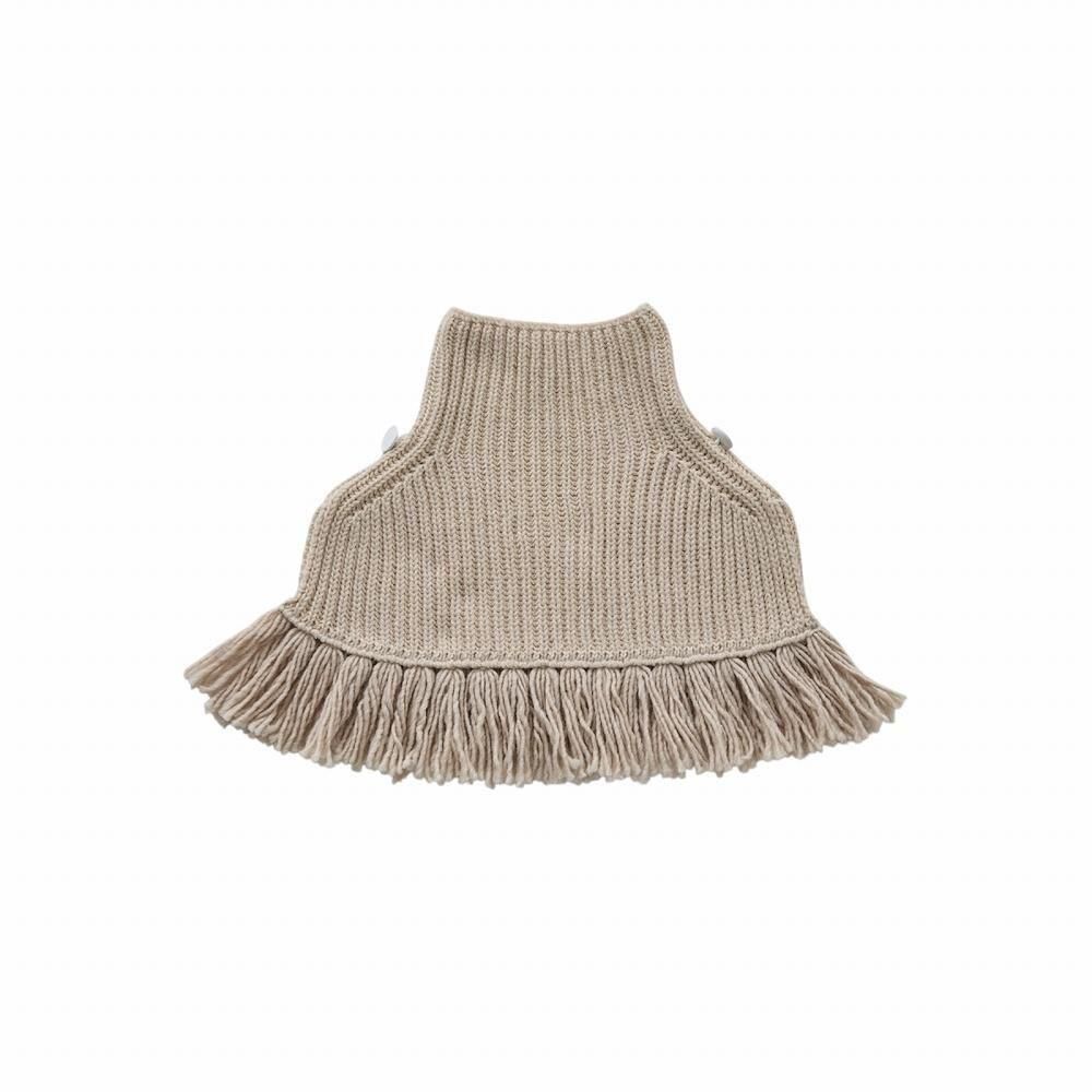 eLfinFolk ֥˥åȥ / Rib knit Knights Cape  ivory img1