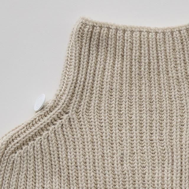 eLfinFolk ֥˥åȥ / Rib knit Knights Cape  ivory img2