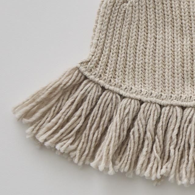 eLfinFolk ֥˥åȥ / Rib knit Knights Cape  ivory img3