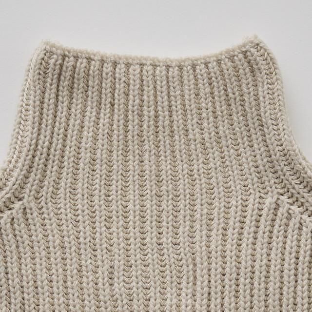 eLfinFolk ֥˥åȥ / Rib knit Knights Cape  ivory img4