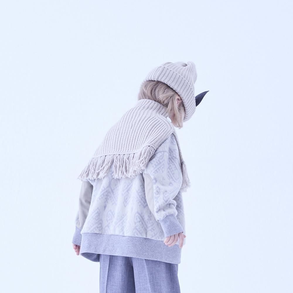 elfinfolk ケープ　Mサイズ elfinfolk ケープ Mサイズ elfinfolk Rib Knit Knights cape M