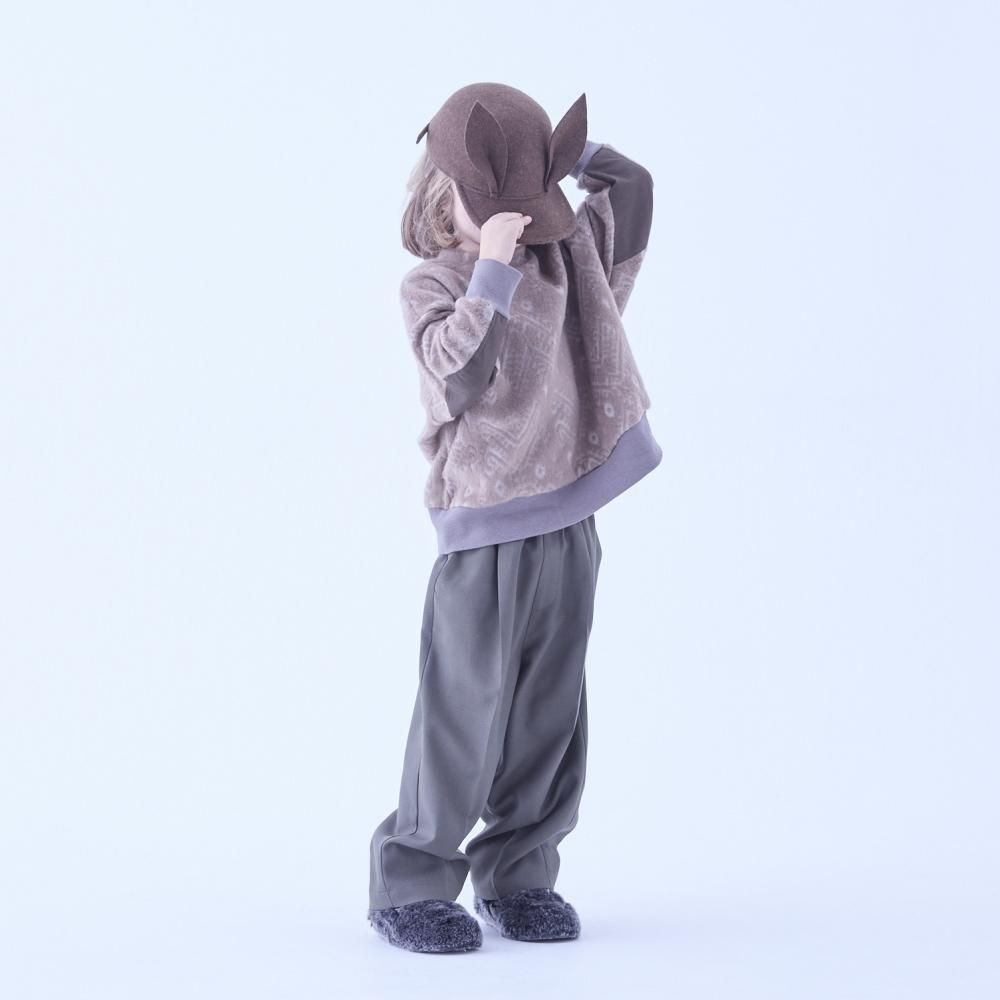 eLfinFolk 󥿡ץ쥹ѥ / Center Pressed Pants light gray img5