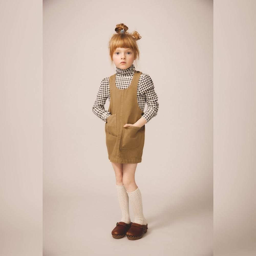 soor ploom ハニカム柄ドレス　4y SOOR PLOOM / PERCY DRESS - ECO WASH | hi heidi