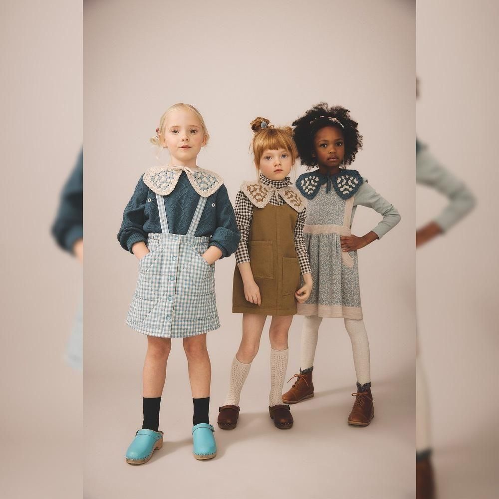soor ploom ハニカム柄ドレス　4y soor ploom ハニカム柄ドレス 4y