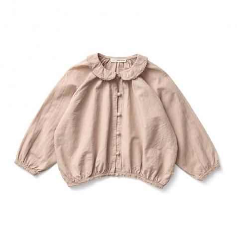 Soor Ploom キッズニットベスト / Squares Smock - Bottle - cuccu