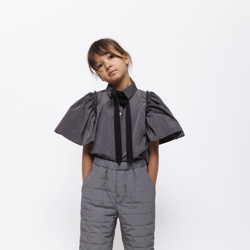 リボン　ページ Christina Rohde キッズリボンブラウス / Blouse No.415 02 Gray