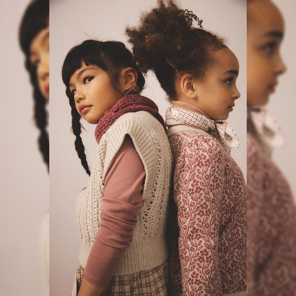 soor ploom ベスト Soor Ploom キッズニットベスト / Margot Vest - Linen - cuccu