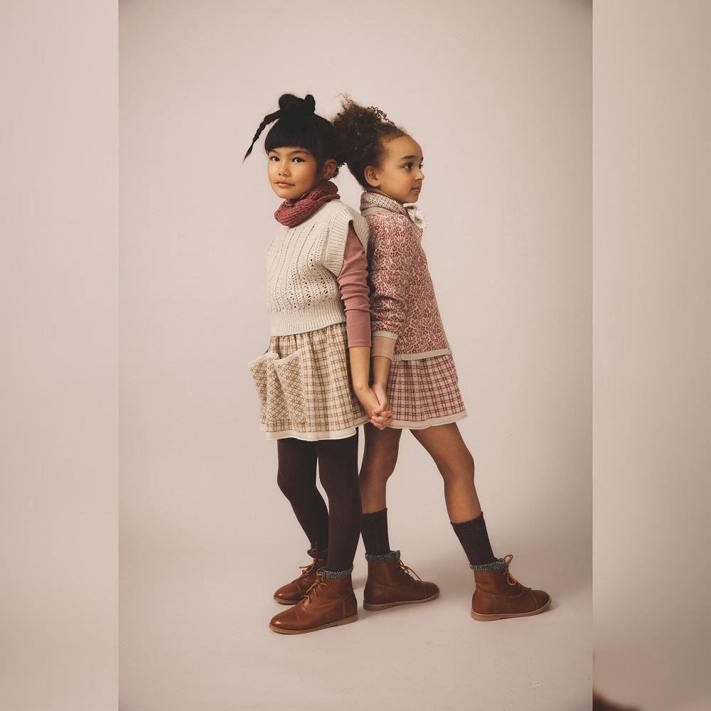 soor ploom ベスト Soor Ploom キッズニットベスト / Margot Vest - Linen - cuccu