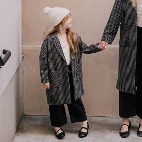 Rylee&Cru åơ顼ɥ / Longline Coat Micro Check