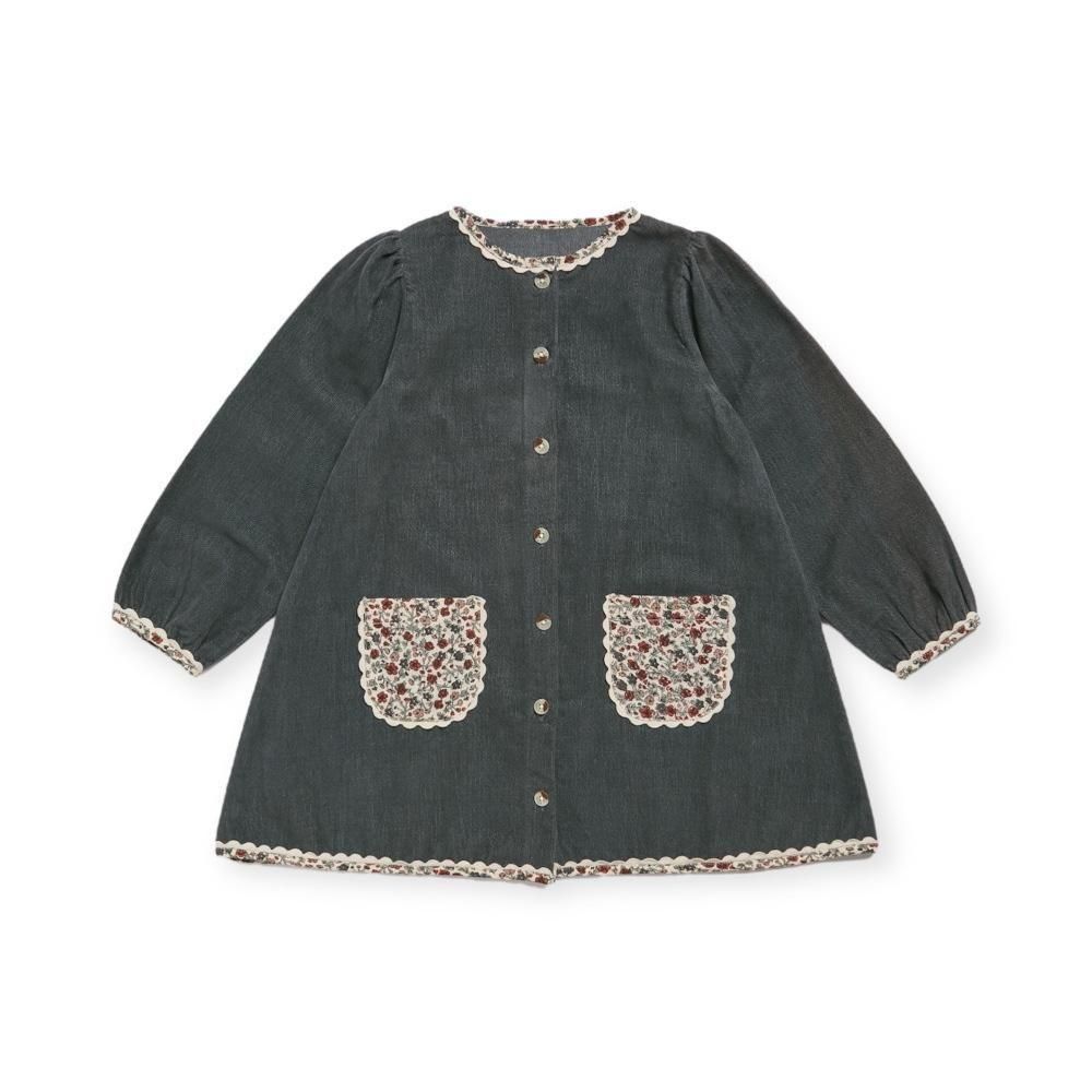 93021䳫ϡLittle Cotton Clothes åԡ / Jules Dress Velvet in Juniper img