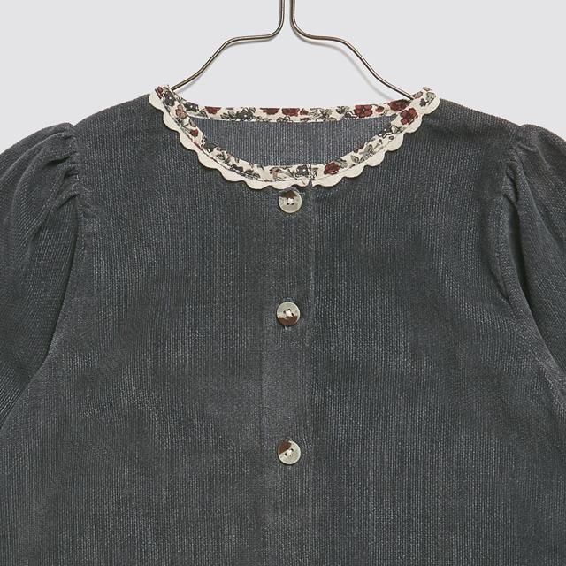 93021䳫ϡLittle Cotton Clothes åԡ / Jules Dress Velvet in Juniper img1