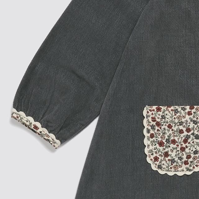 93021䳫ϡLittle Cotton Clothes åԡ / Jules Dress Velvet in Juniper img2