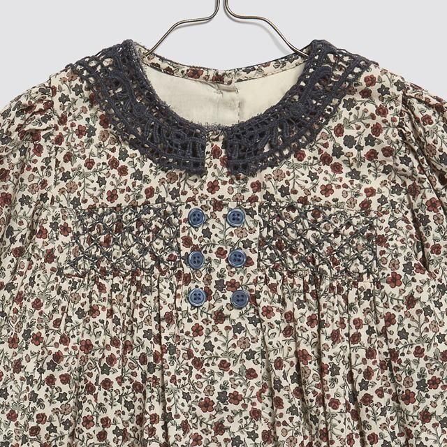 Little Cotton Clothes キッズスモックワンピース / Etta Smocked