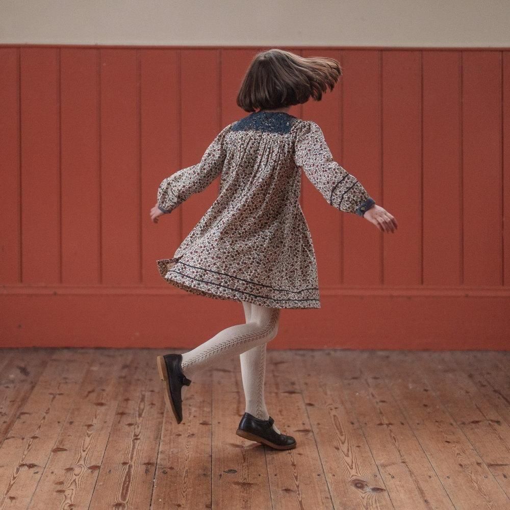 Little Cotton Clothes キッズスモックワンピース / Etta Smocked