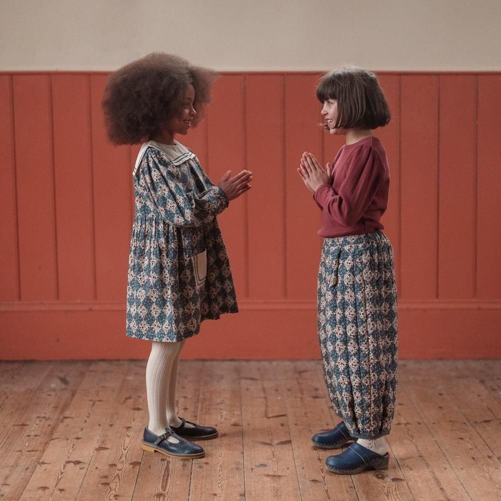 93021䳫ϡLittle Cotton Clothes åȥѥ / Quilted Jessica Trousers Harlequin Floral img6