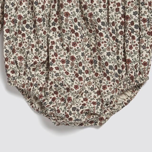 Little Cotton Clothes ѡ / Hallie Romper Cottage Floral img3