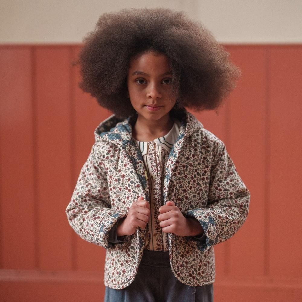 Little Cotton Clothes åС֥른㥱å / Jojo Reversible Jacket Harelquin Floral img9