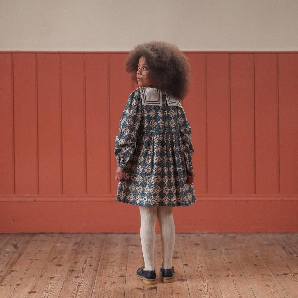 Little Cotton Clothes å顼ԡ / Eva Sailor Dress Harlequin Floral img6