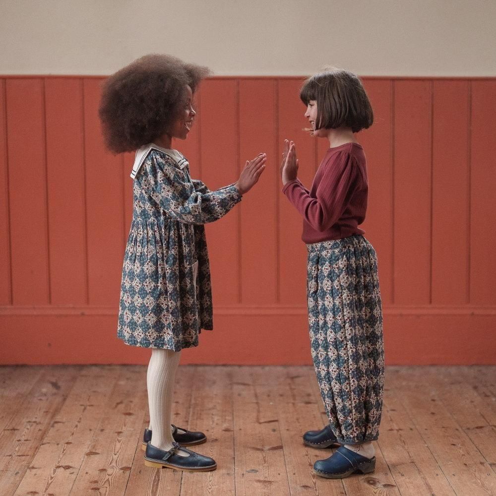 Little Cotton Clothes å顼ԡ / Eva Sailor Dress Harlequin Floral img7