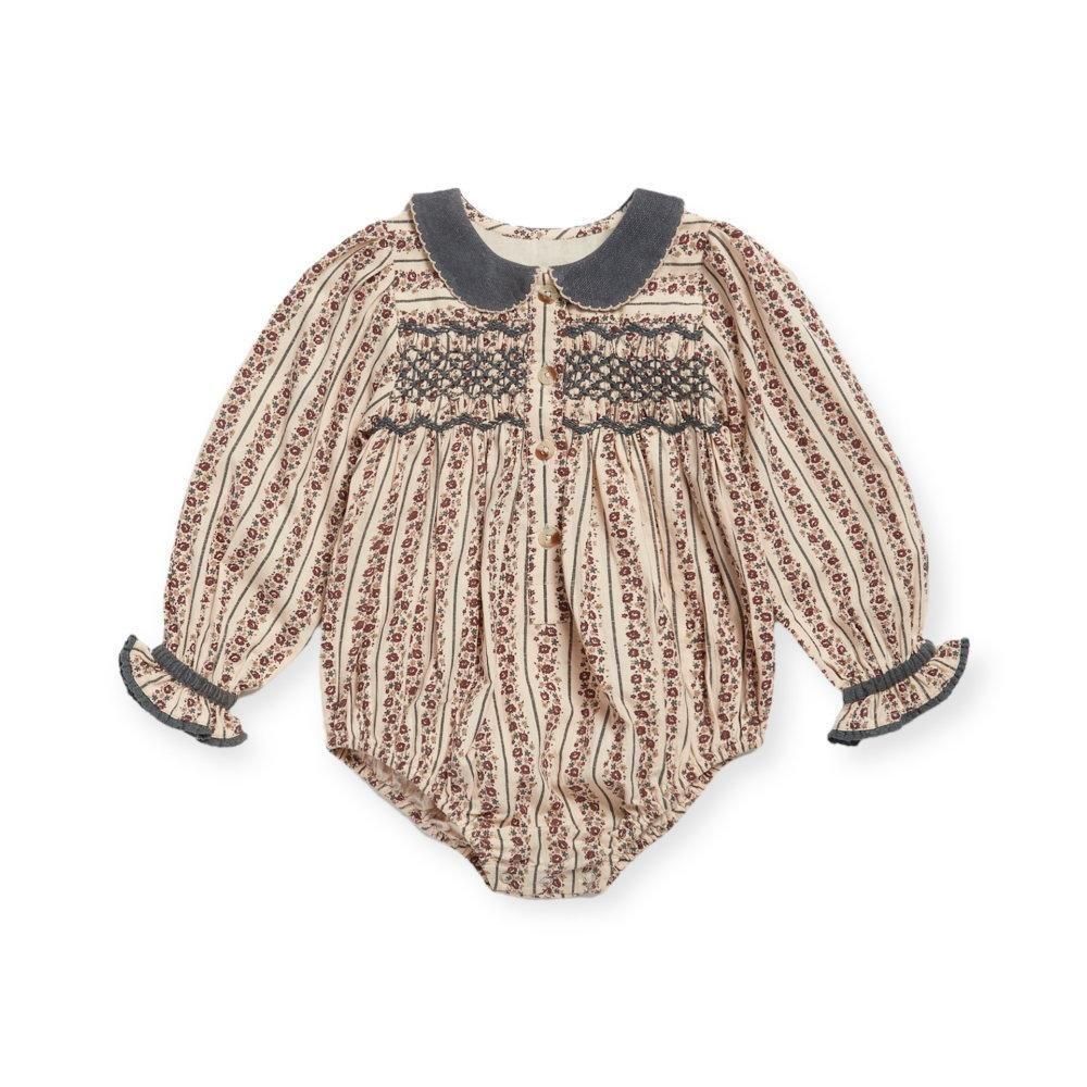 Little Cotton Clothes ロンパース / Emille Romper Mallory Floral