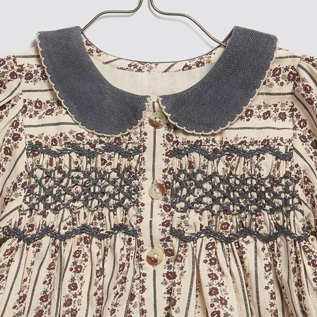 Little Cotton Clothes ロンパース / Emille Romper Mallory Floral