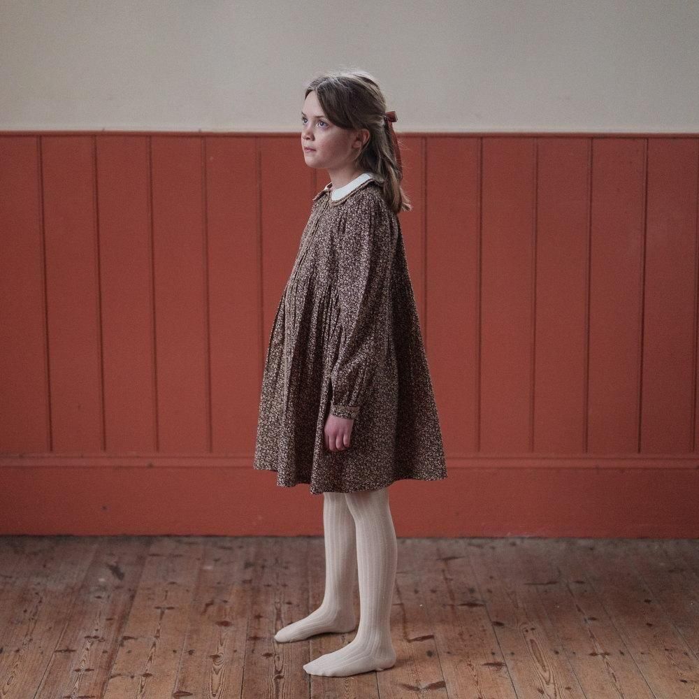 Little Cotton Clothes キッズワンピース / Agatha Dress Bracken