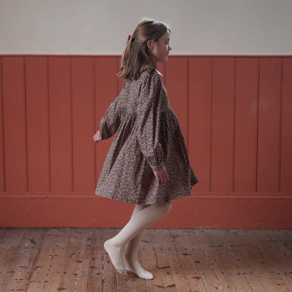Little Cotton Clothes キッズワンピース / Agatha Dress Bracken