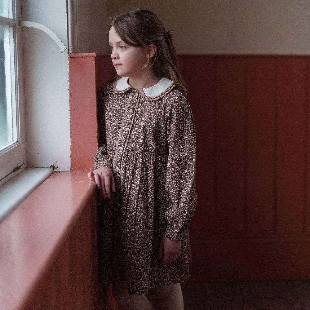 Little Cotton Clothes キッズワンピース / Agatha Dress Bracken
