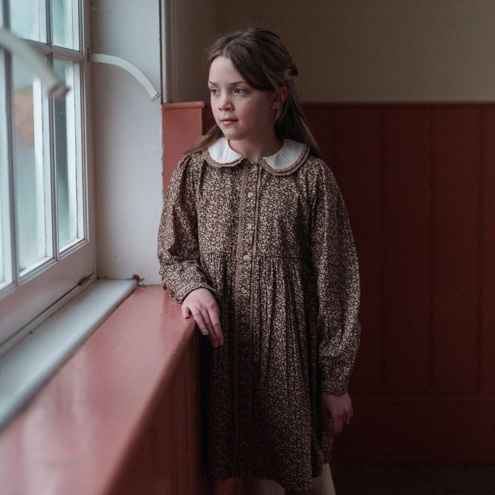 Little Cotton Clothes キッズワンピース / Agatha Dress Bracken