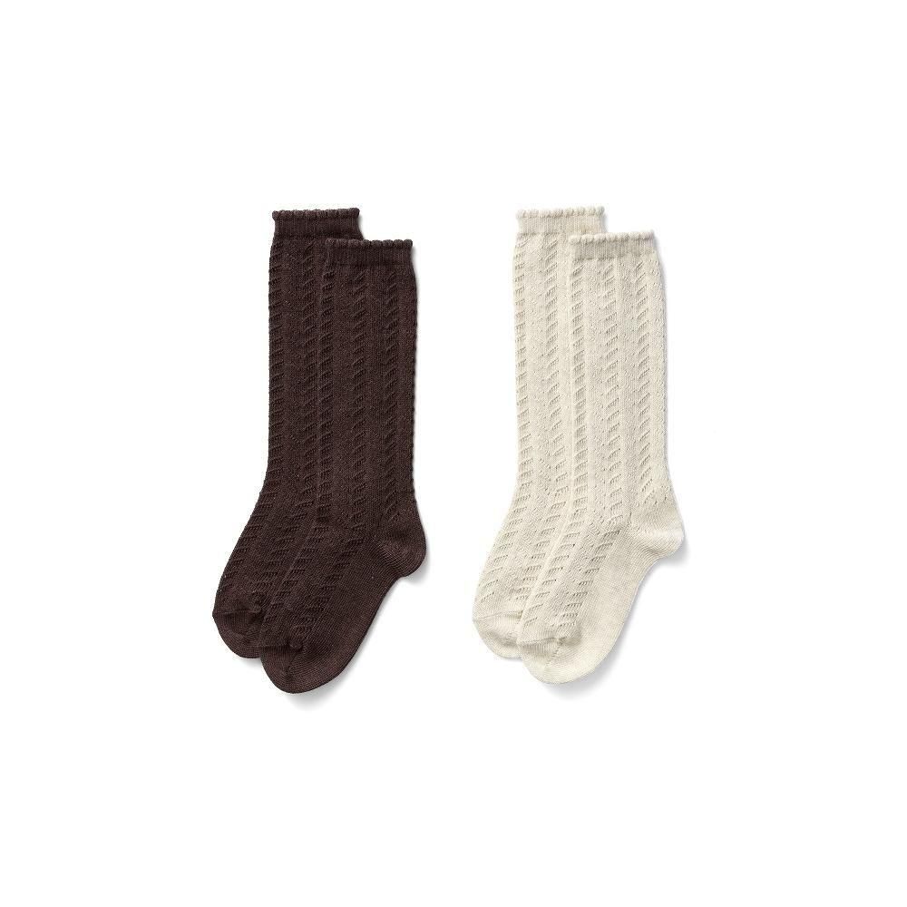 Soor Ploom åˡåñʡ / Frond Knee Sock - Linen / Prune img1