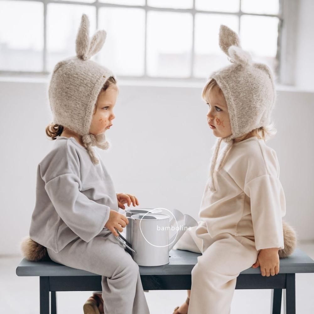 bambolina դܥͥå / boucle Lapin hat beige img3