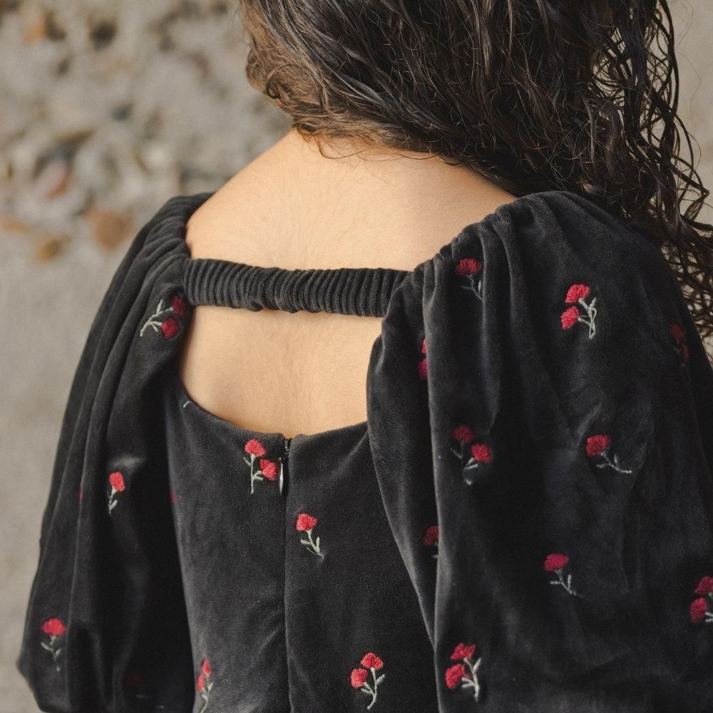 NORALEE åɥ쥹 / Nina Dress Velvet Floral img4