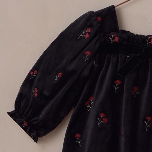 NORALEE ٥ӡѡ / Annette Romper Velvet Floral img1