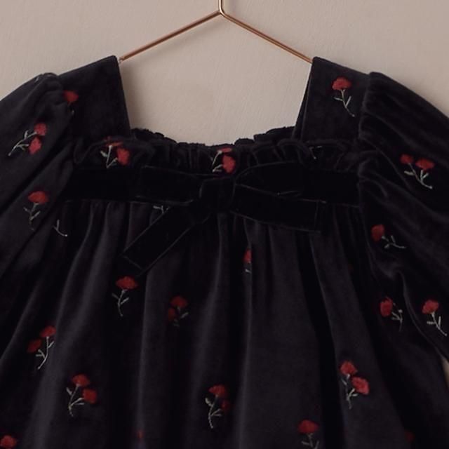 NORALEE ٥ӡѡ / Annette Romper Velvet Floral img3