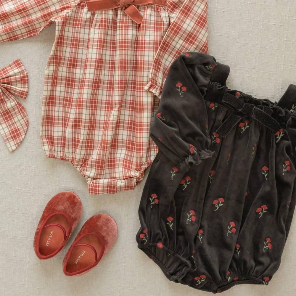NORALEE ٥ӡѡ / Annette Romper Velvet Floral img4