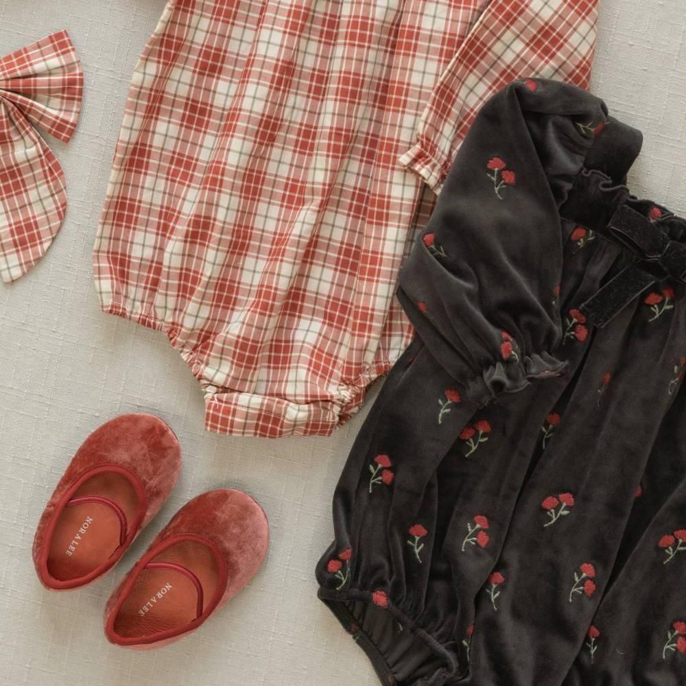 NORALEE ٥ӡѡ / Annette Romper Velvet Floral img5