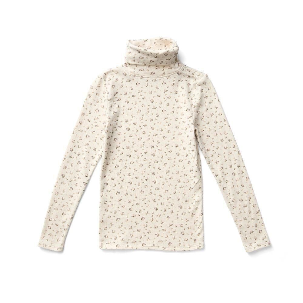 D3-̤Soor Ploom åȥͥå / Long Sleeve Snap Turtleneck - Calico Print PTL, Rosewood img