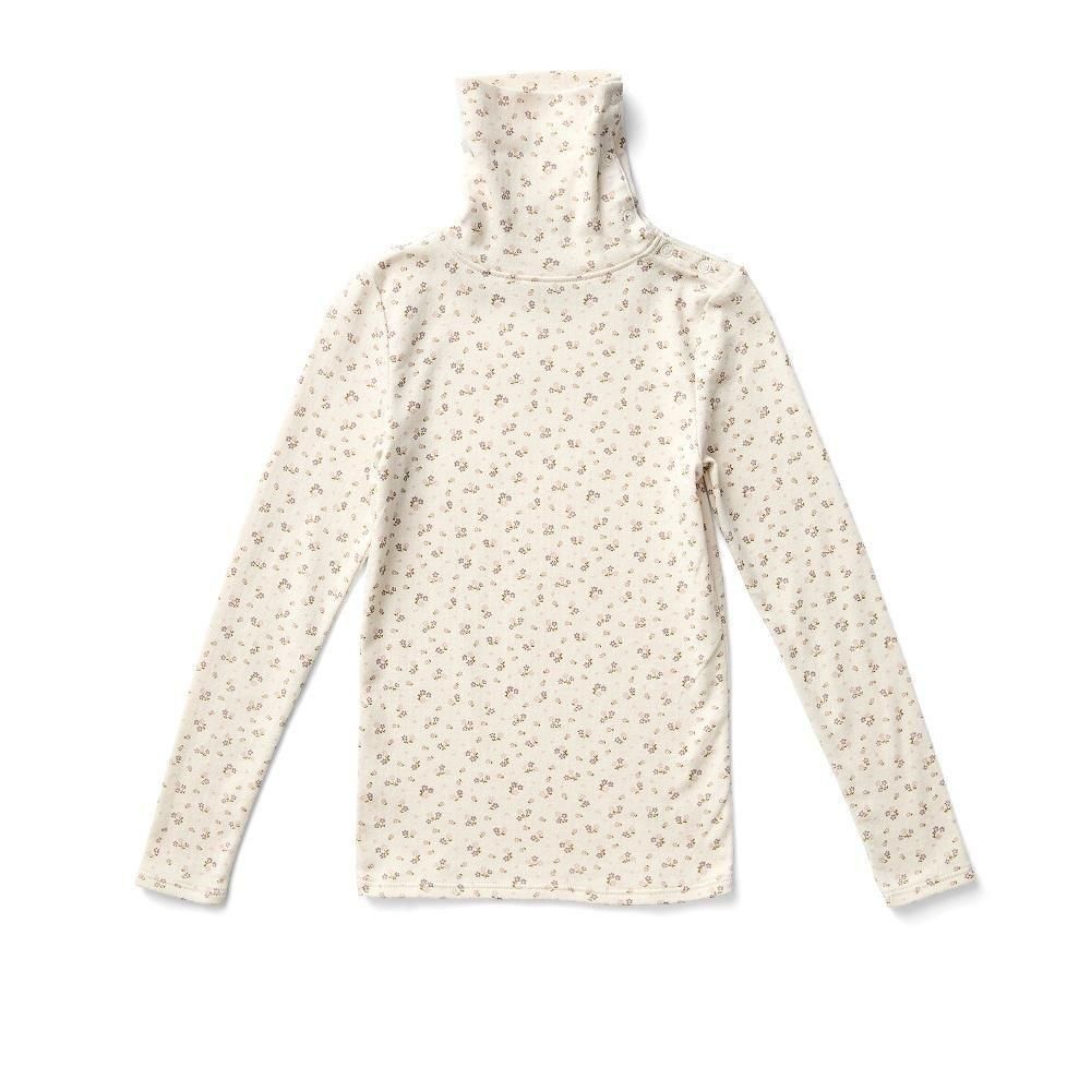 D3-̤Soor Ploom åȥͥå / Long Sleeve Snap Turtleneck - Calico Print PTL, Rosewood img2