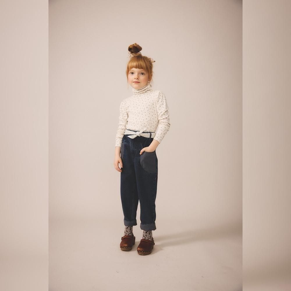 D3-̤Soor Ploom åȥͥå / Long Sleeve Snap Turtleneck - Calico Print PTL, Rosewood img5
